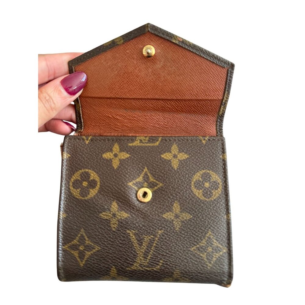 LOUIS VUITTON Brown Elise Monogram Snap Wallet - Picture 5 of 12